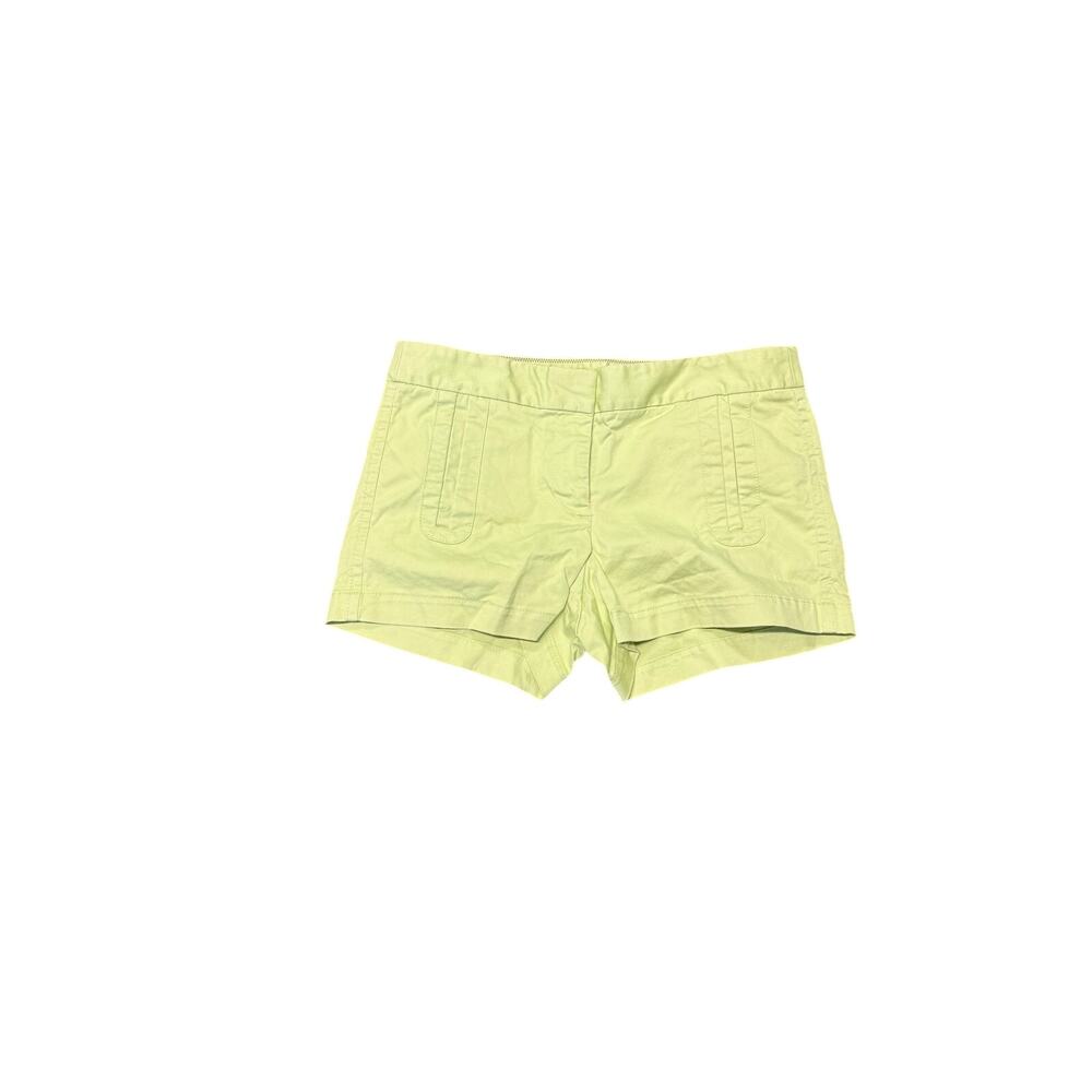 J.Crew women’s classic chino stretch shorts Green size 2 flat front vacation